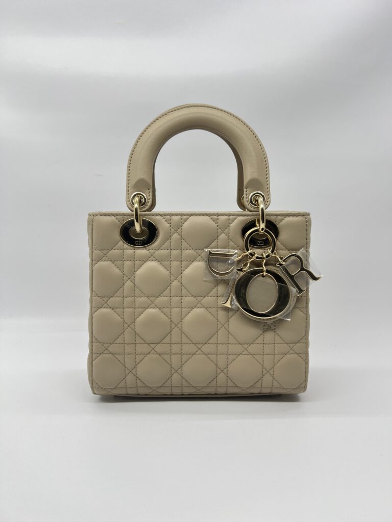 Dior Lady Dior Small Lambskin Sand GHW