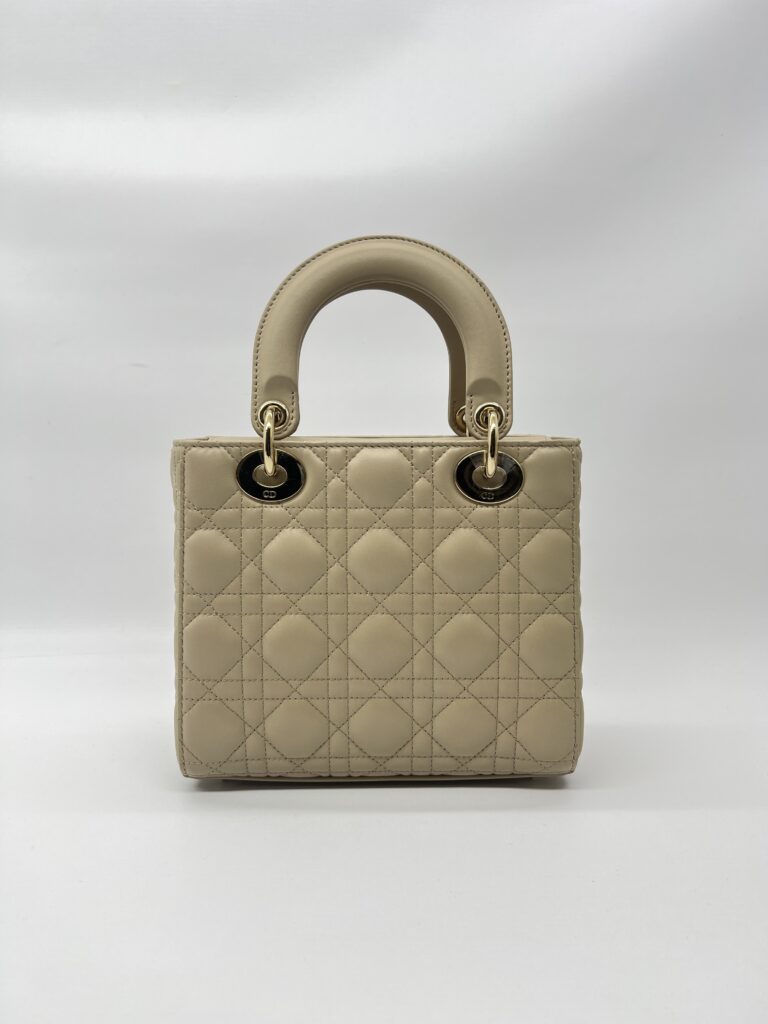 Dior Lady Dior Small Lambskin Sand GHW