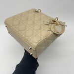 Dior Lady Dior Small Lambskin Sand GHW