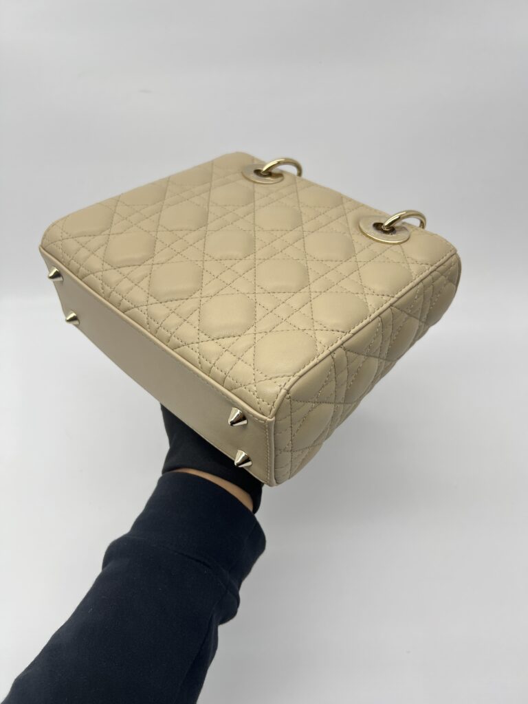 Dior Lady Dior Small Lambskin Sand GHW