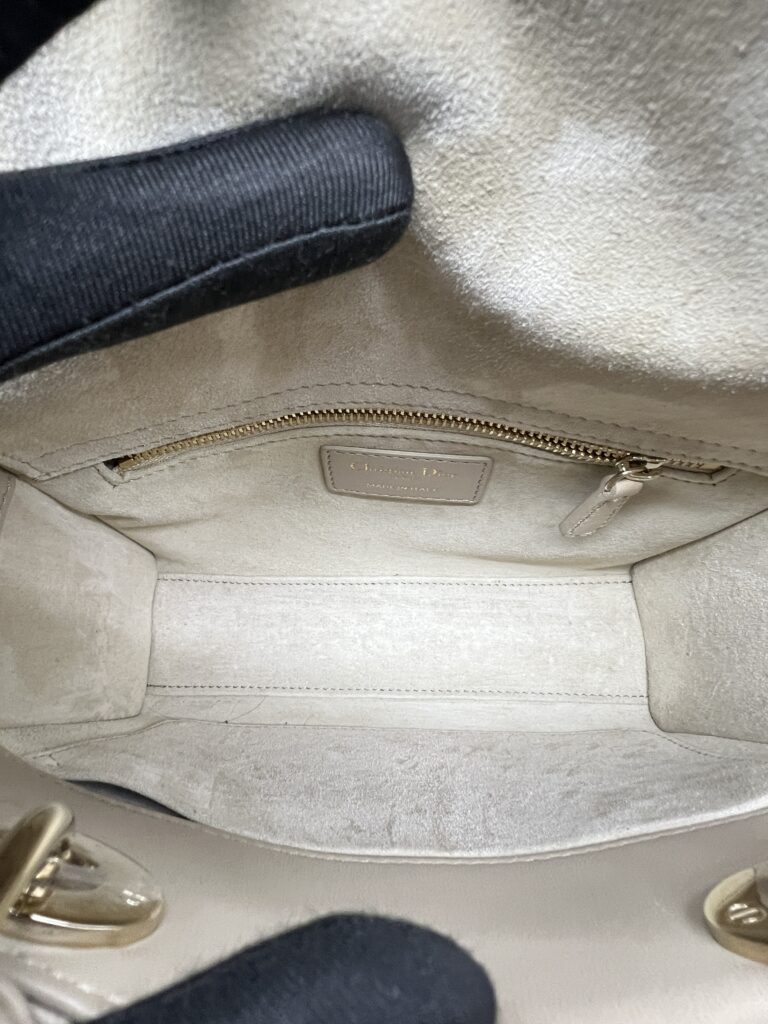 Dior Lady Dior Small Lambskin Sand GHW