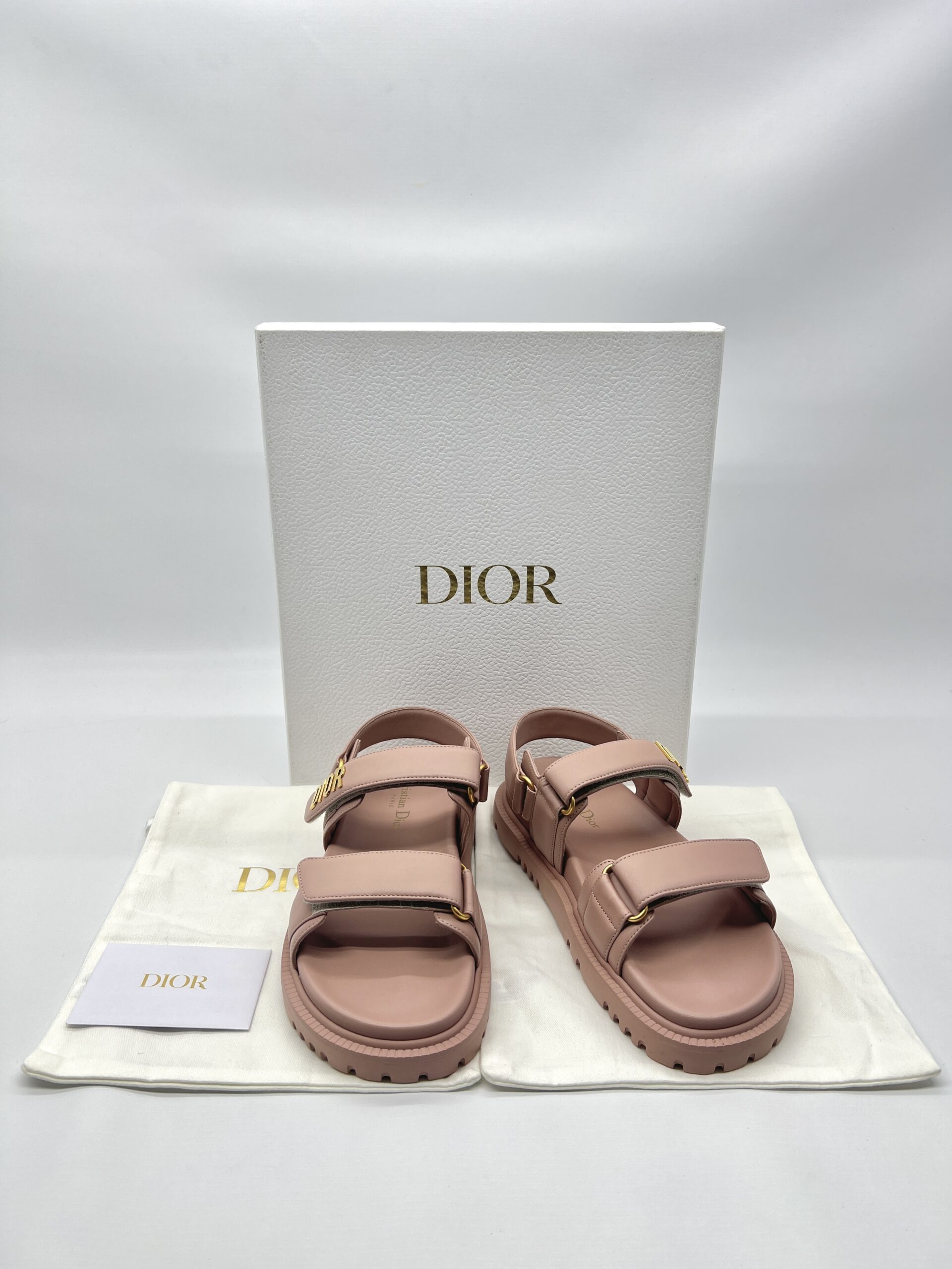 Dior Dioract Sandal Rose Nude GHW