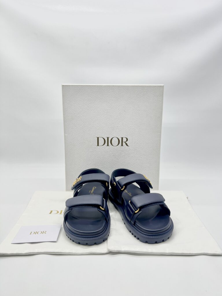 Dior Dioract Sandal Navy GHW