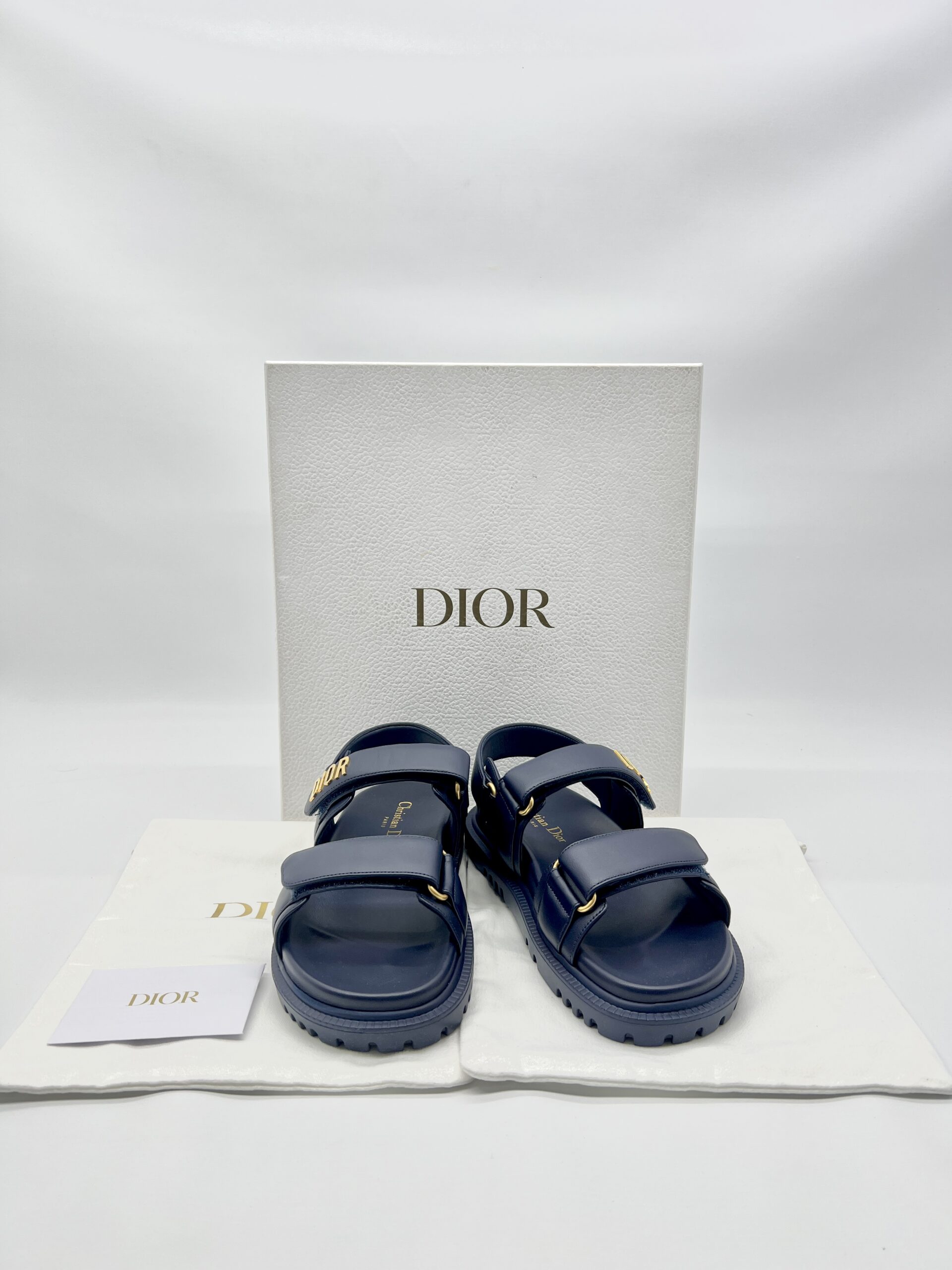 Dior Dioract Sandal Navy GHW