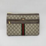 Gucci Ophidia Clutch GG Supreme Brown GHW