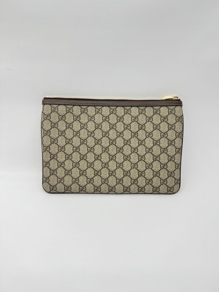 Gucci Ophidia Clutch GG Supreme Brown GHW
