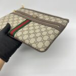Gucci Ophidia Clutch GG Supreme Brown GHW