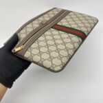 Gucci Ophidia Clutch GG Supreme Brown GHW