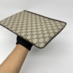 Gucci Ophidia Clutch GG Supreme Brown GHW