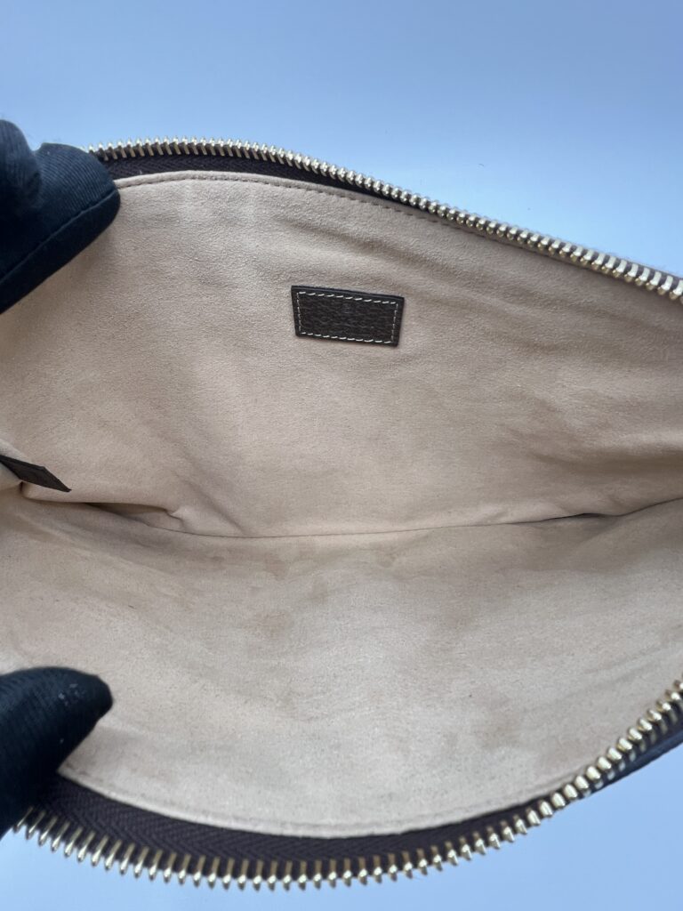Gucci Ophidia Clutch GG Supreme Brown GHW