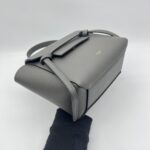 Celine Nano Belt Bag Grained Calfskin Dark Grey GHW