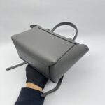 Celine Nano Belt Bag Grained Calfskin Dark Grey GHW