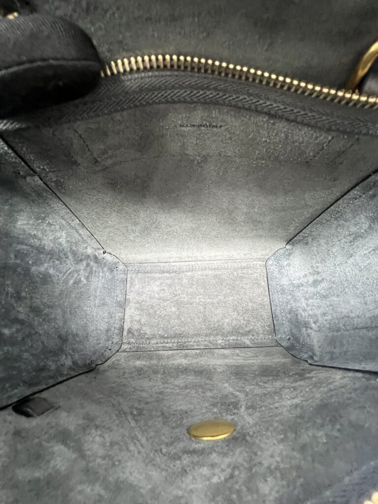 Celine Nano Belt Bag Grained Calfskin Dark Grey GHW