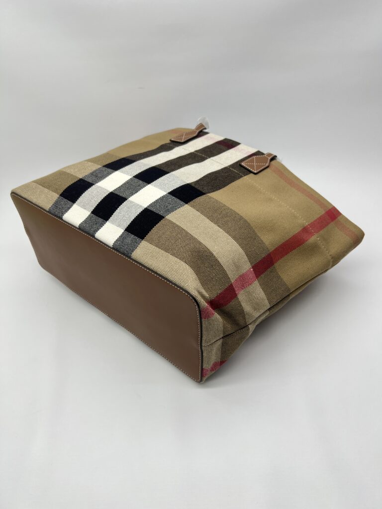 Burberry Tote Bag Taupe Brown