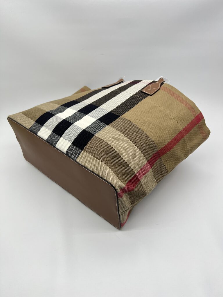 Burberry Tote Bag Taupe Brown