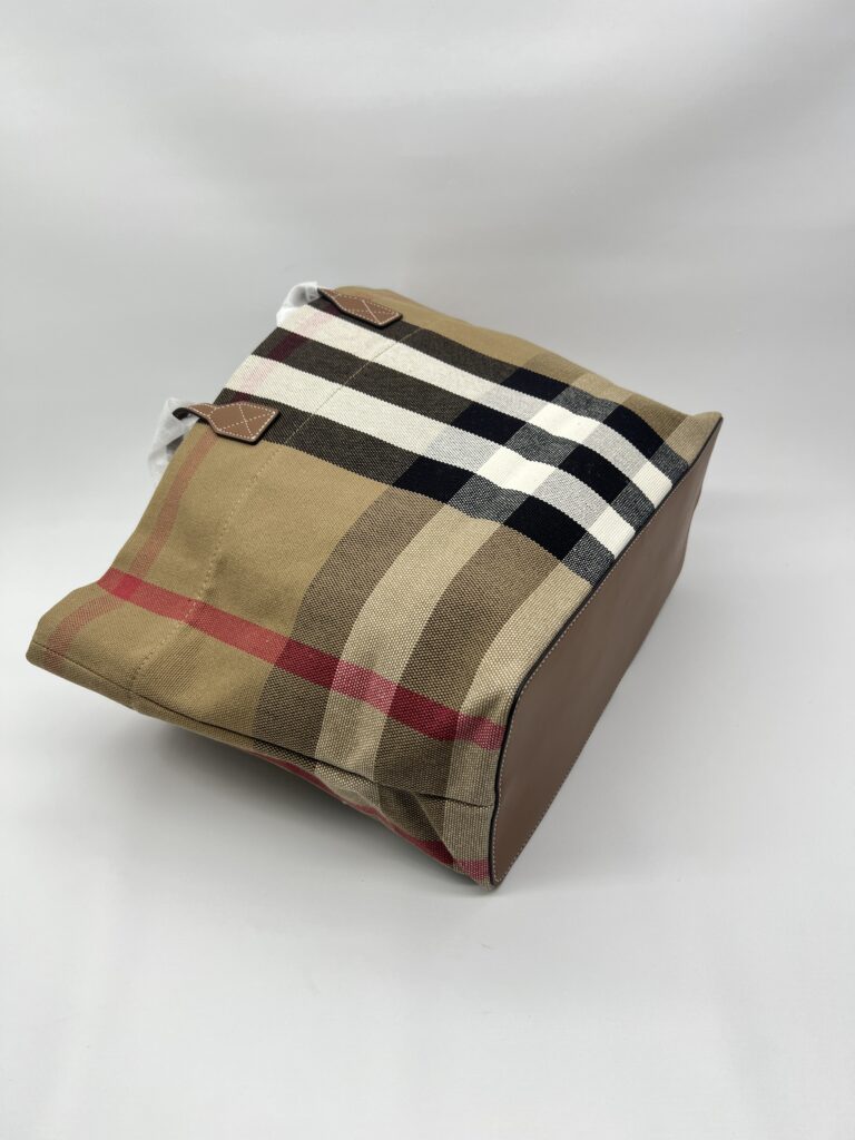 Burberry Tote Bag Taupe Brown
