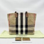Burberry Tote Bag Taupe Brown