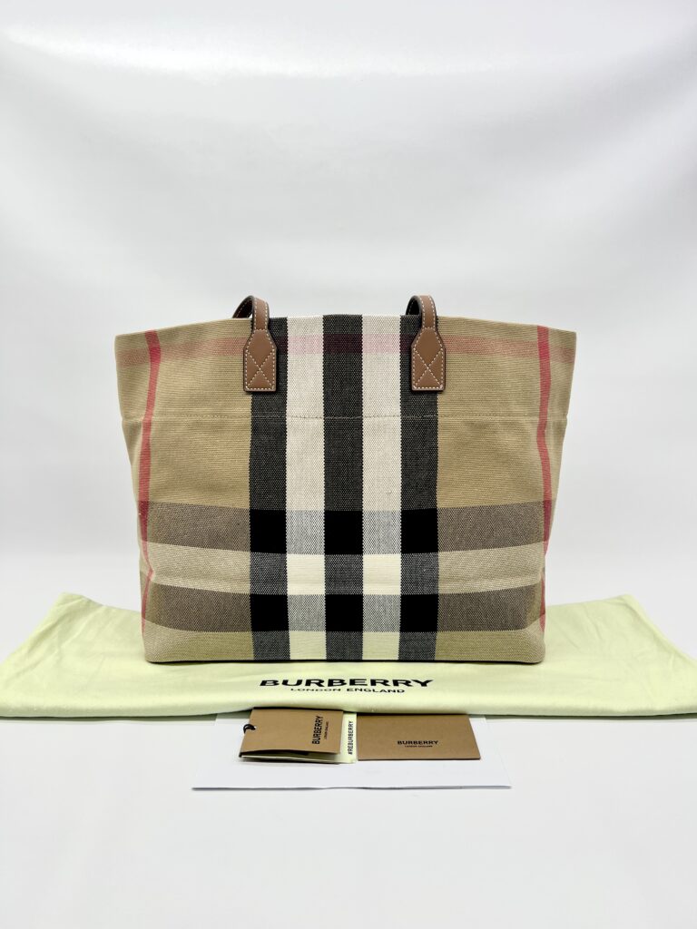 Burberry Tote Bag Taupe Brown