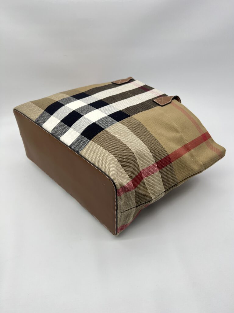 Burberry Tote Bag Taupe Brown