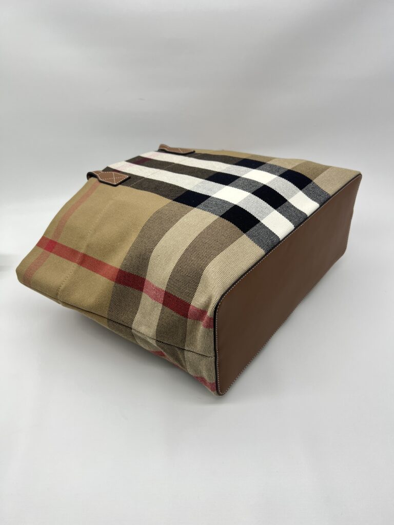 Burberry Tote Bag Taupe Brown