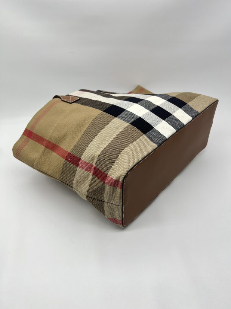 Burberry Tote Bag Taupe Brown