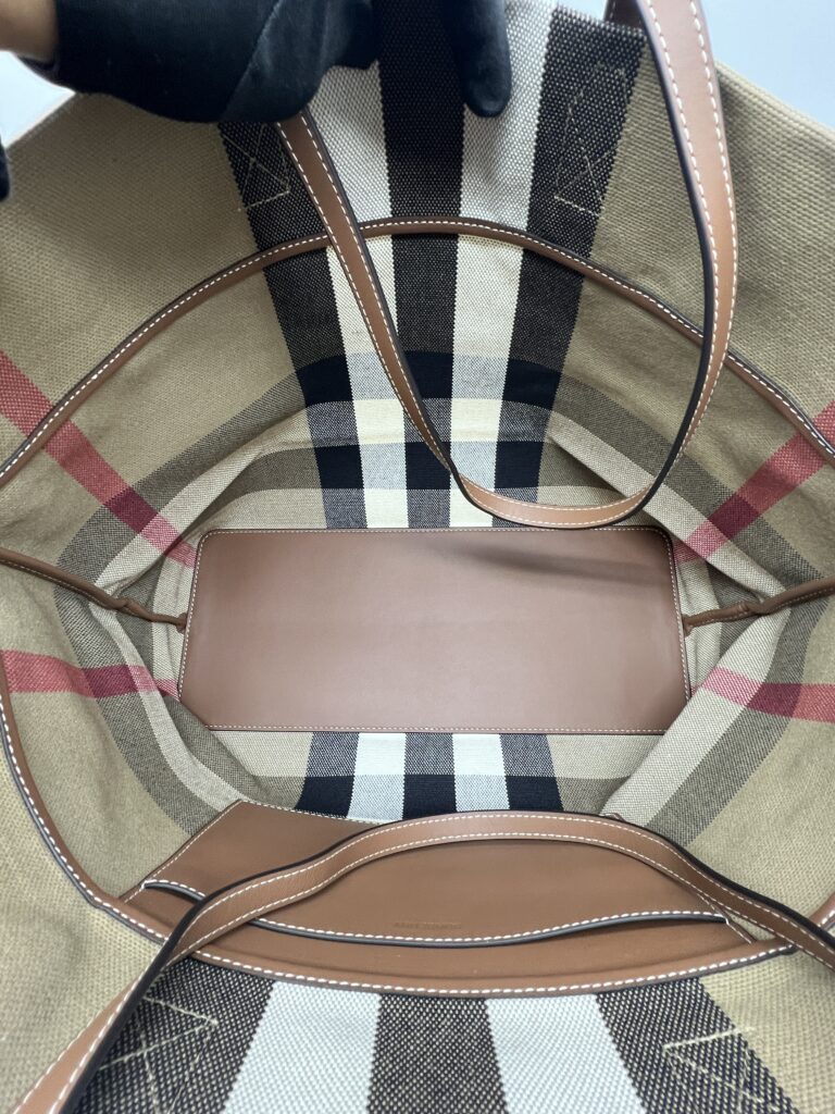 Burberry Tote Bag Taupe Brown