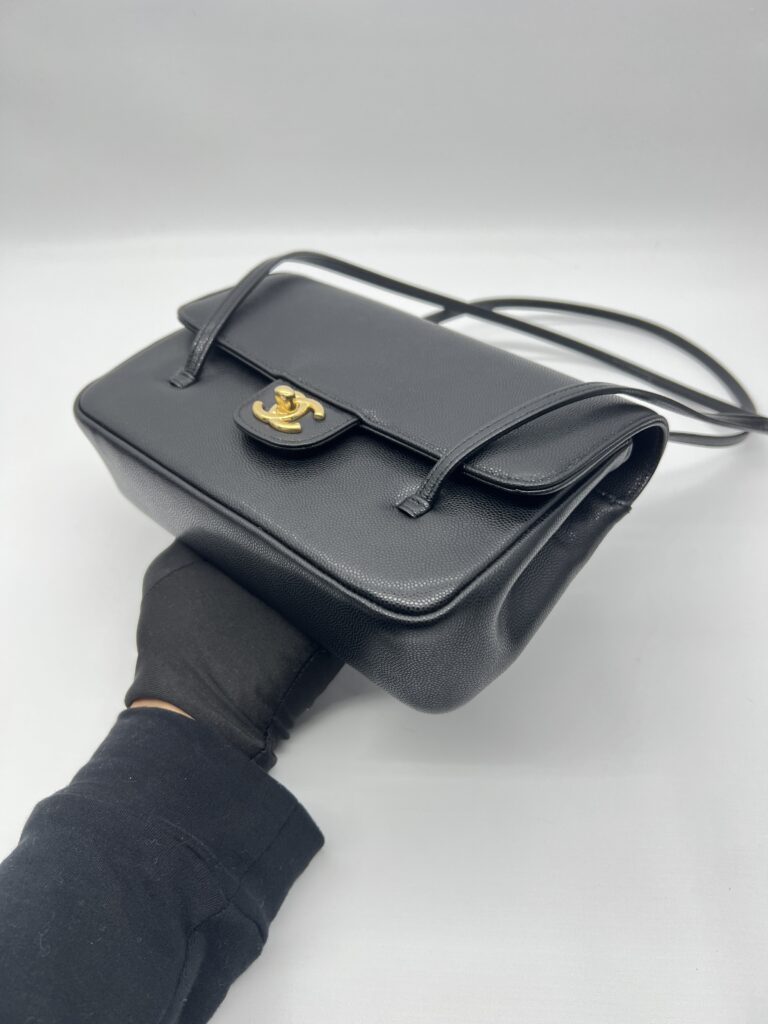 Chanel C26 Small Preppy Long Caviar Black GHW