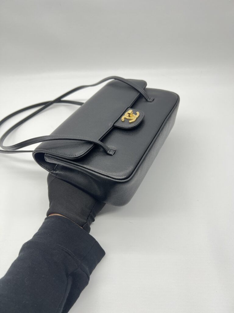Chanel C26 Small Preppy Long Caviar Black GHW