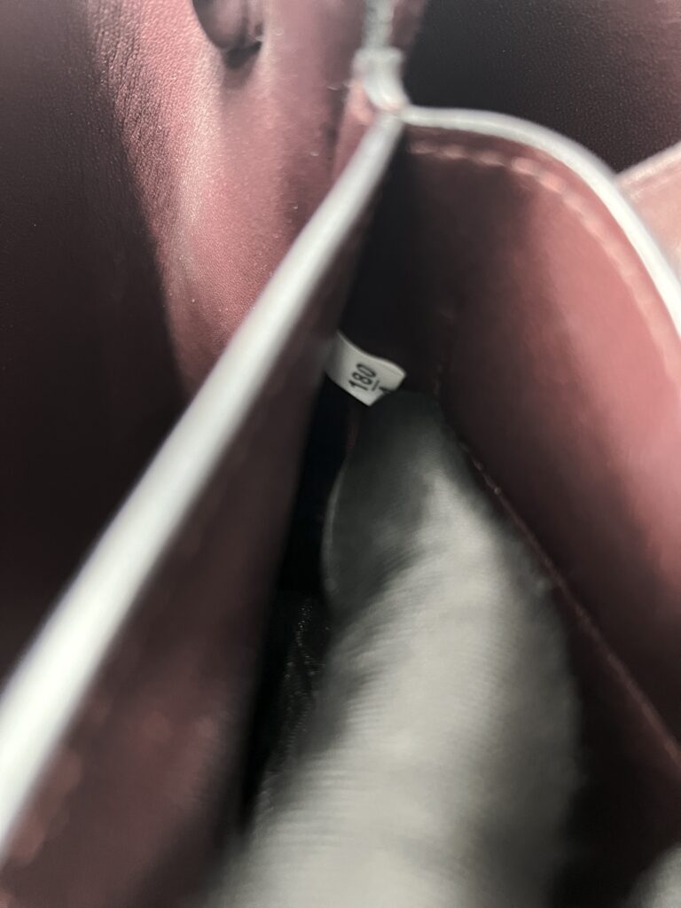 Prada Tote Bag Handle Saffiano Cuir Grey Granat GHW