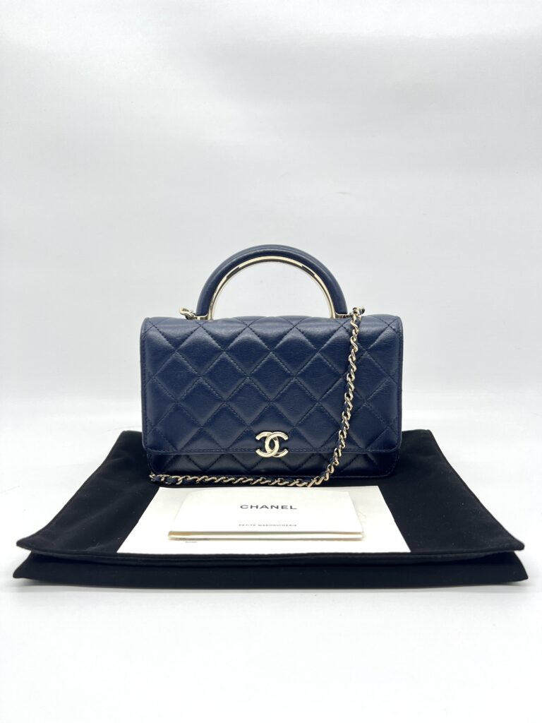 Chanel Wallet On Chain Top Navy GHW