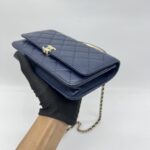 Chanel Wallet On Chain Top Navy GHW