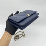 Chanel Wallet On Chain Top Navy GHW