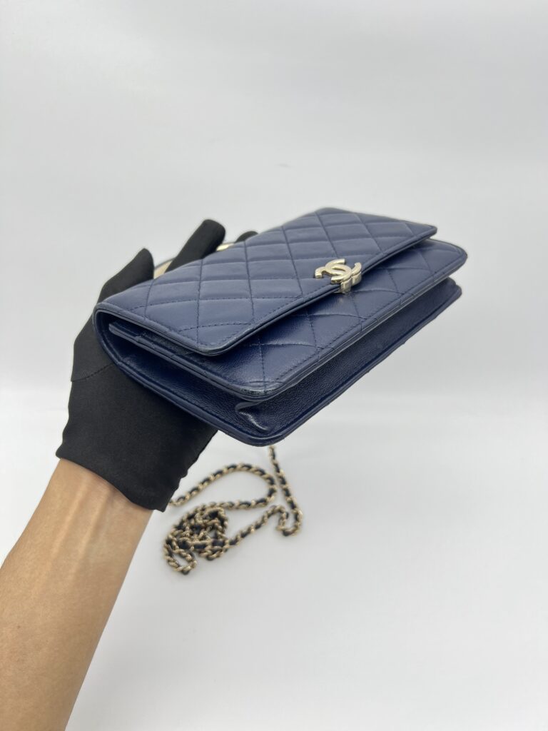 Chanel Wallet On Chain Top Navy GHW