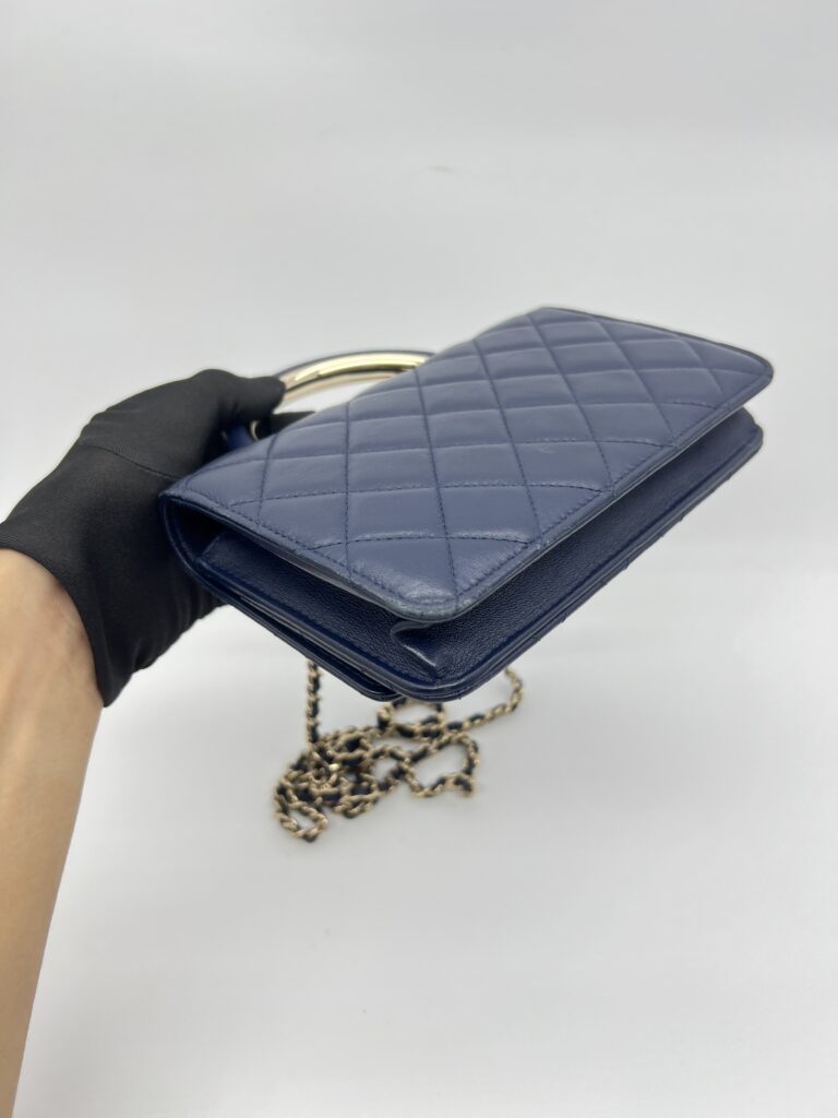 Chanel Wallet On Chain Top Navy GHW
