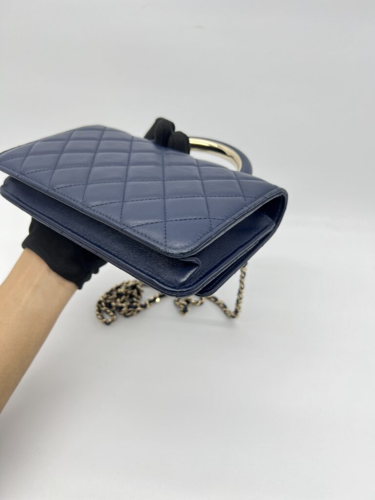 Chanel Wallet On Chain Top Navy GHW
