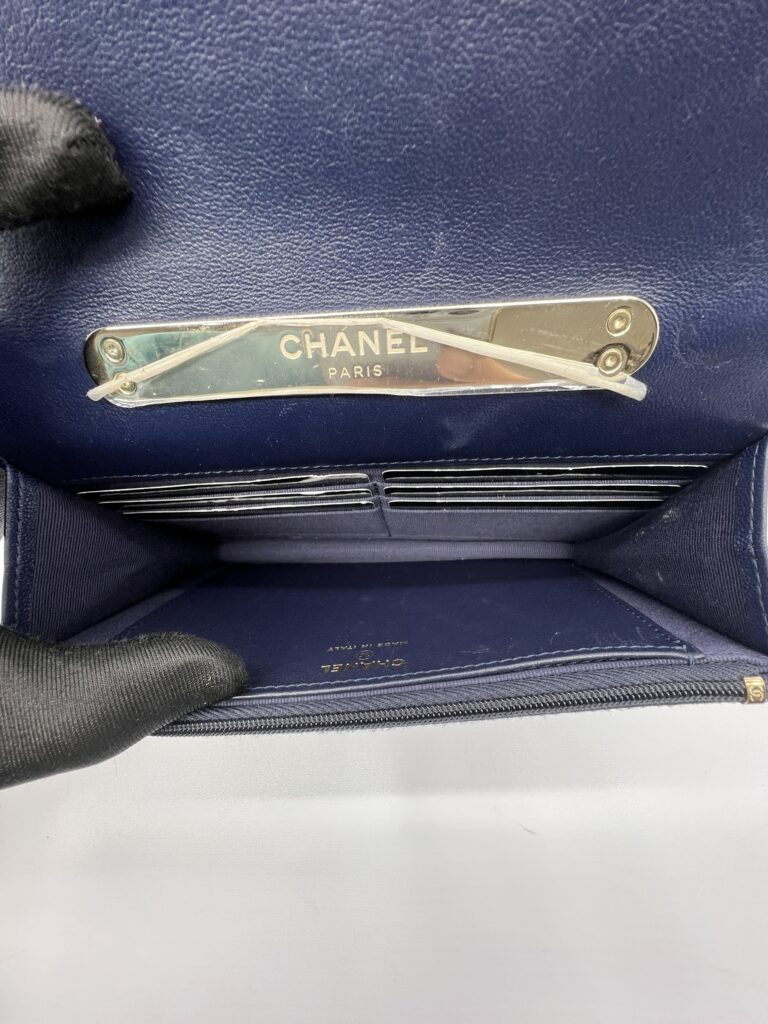 Chanel Wallet On Chain Top Navy GHW