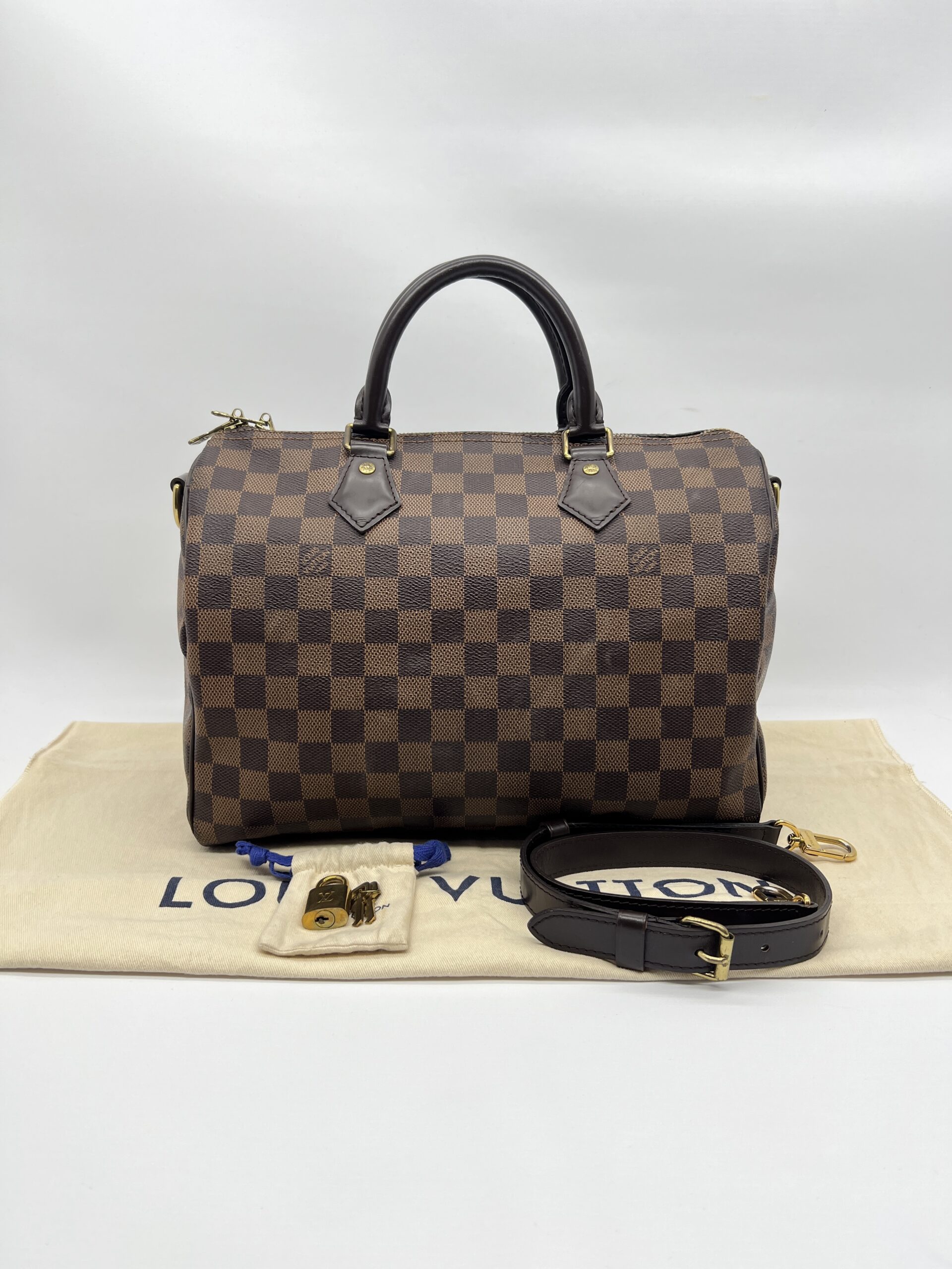 Louis Vuitton Speedy Bandou 30 Damier Ebene