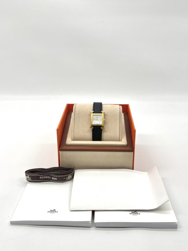 Hermes H-Hour Small Epsom Black GHW