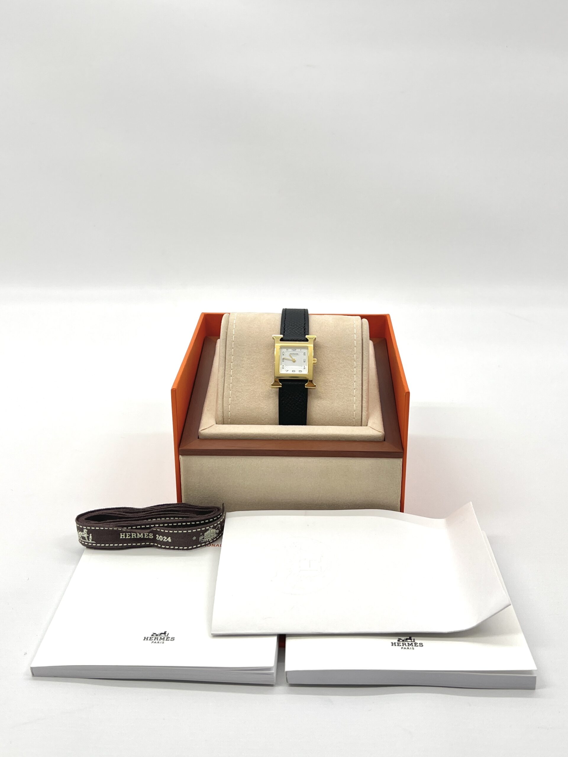Hermes H-Hour Small Epsom Black GHW
