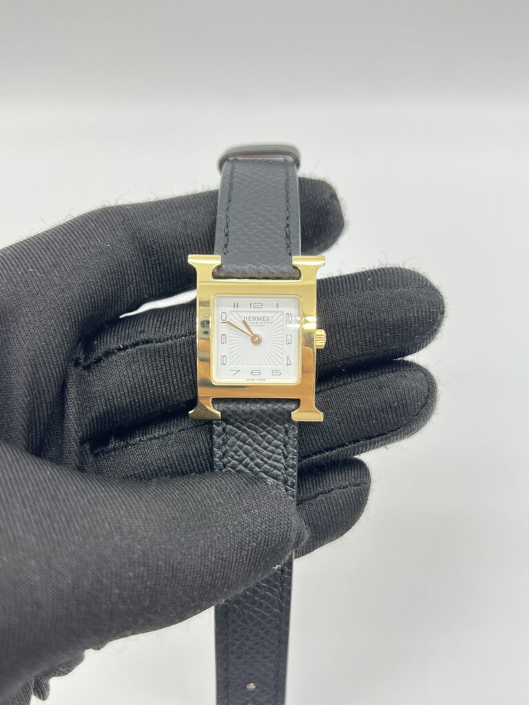 Hermes H-Hour Small Epsom Black GHW