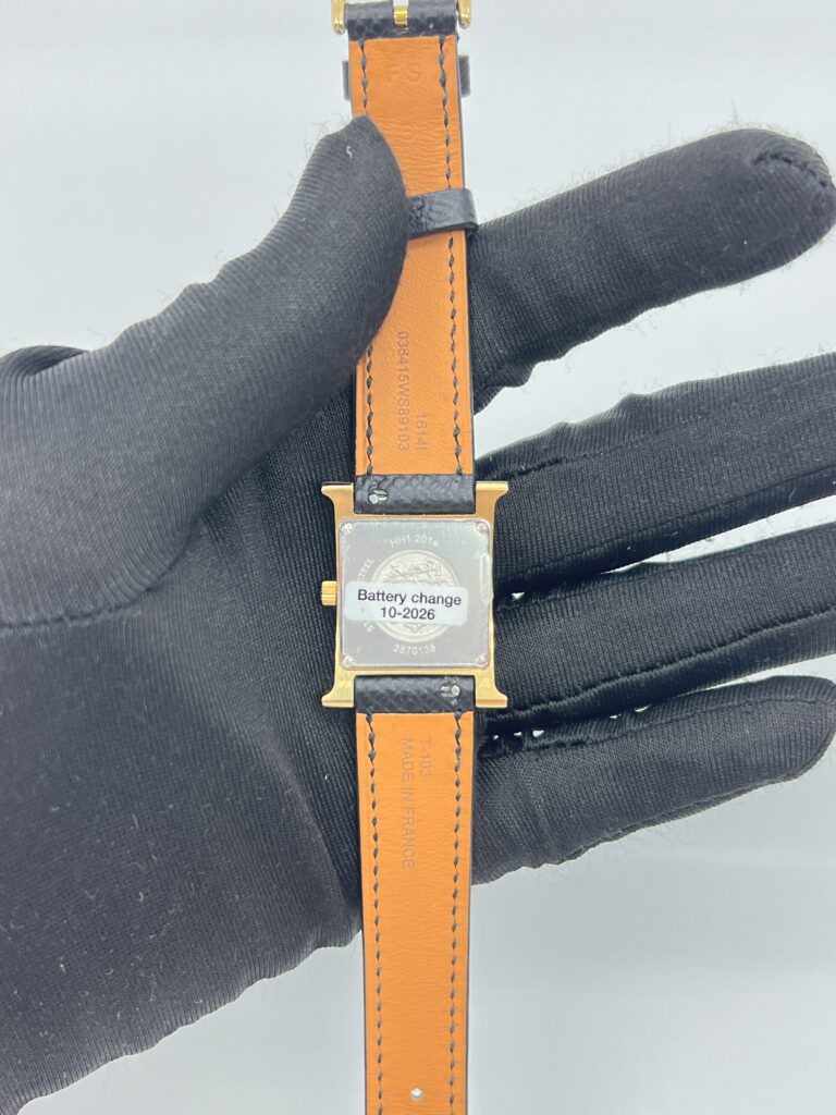 Hermes H-Hour Small Epsom Black GHW