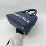 Balenciaga Ville Small Blue White Logo SHW