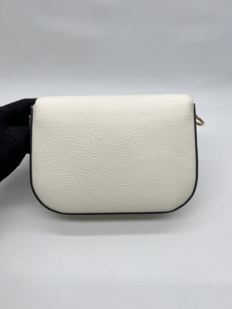 Gucci Horsebit Mini Bag X Adidas Leather White Black GHW