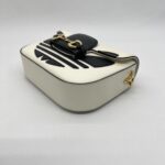 Gucci Horsebit Mini Bag X Adidas Leather White Black GHW