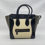 Celine Mini Luggage Multicolor Olive Black GHW