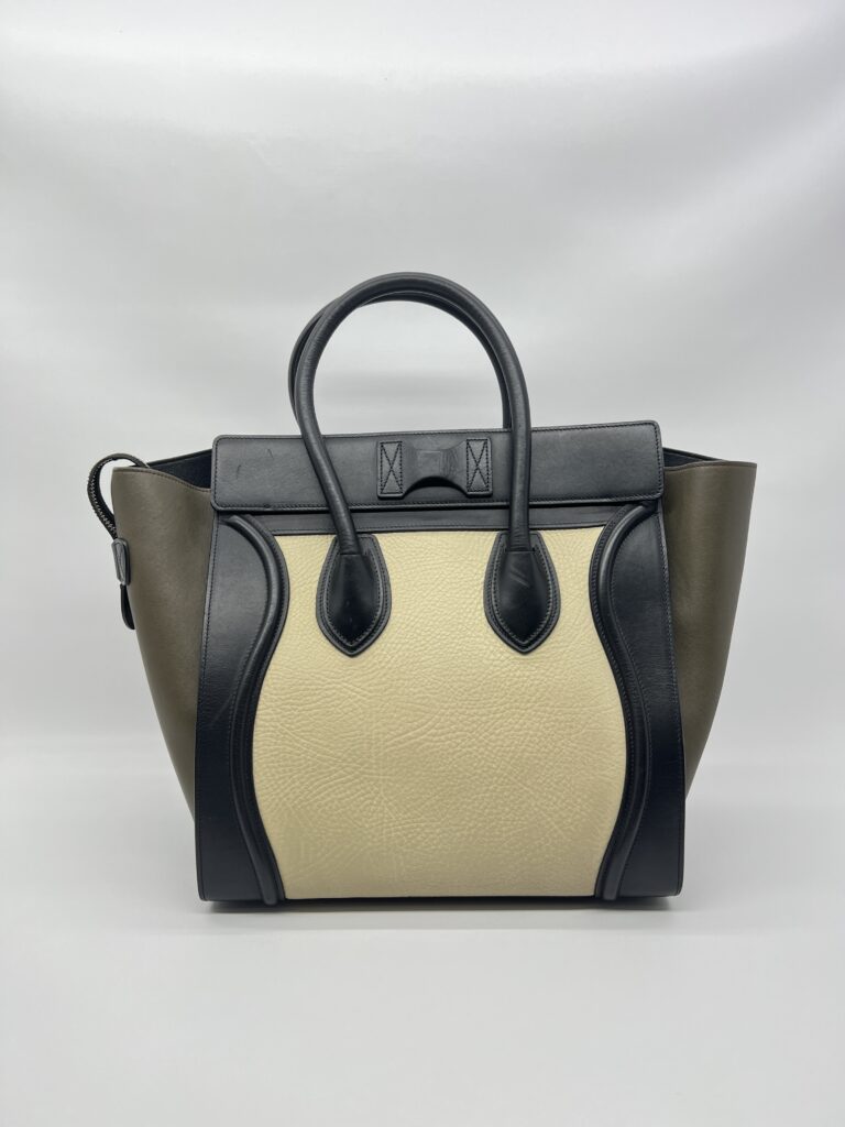Celine Mini Luggage Multicolor Olive Black GHW