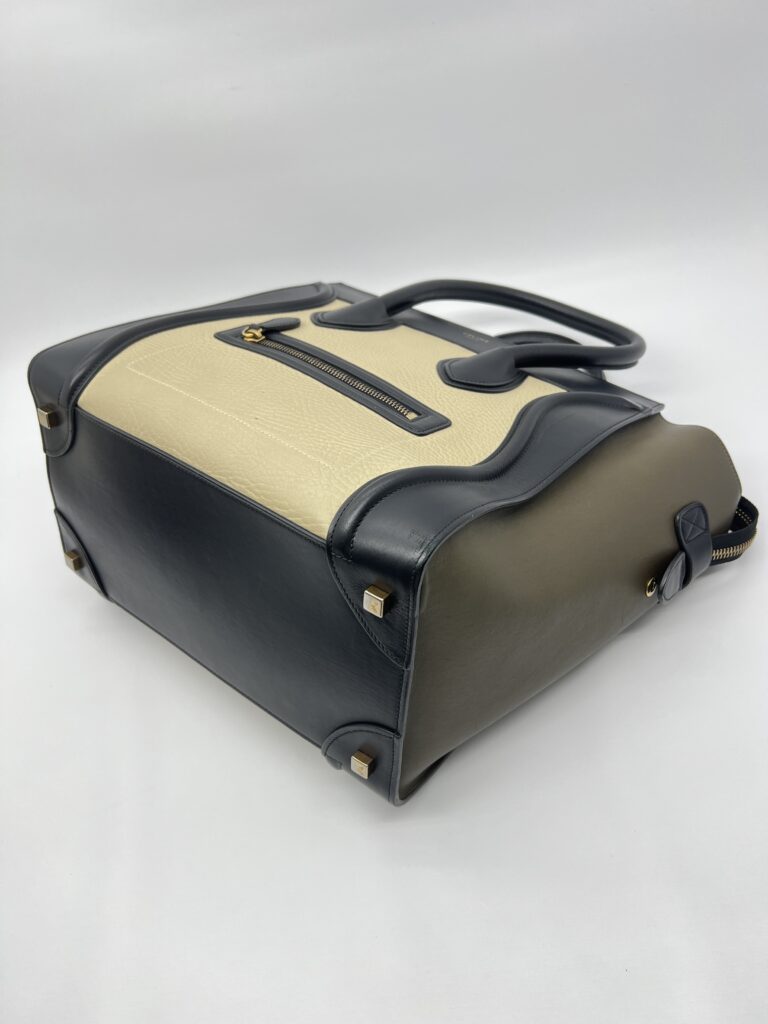 Celine Mini Luggage Multicolor Olive Black GHW