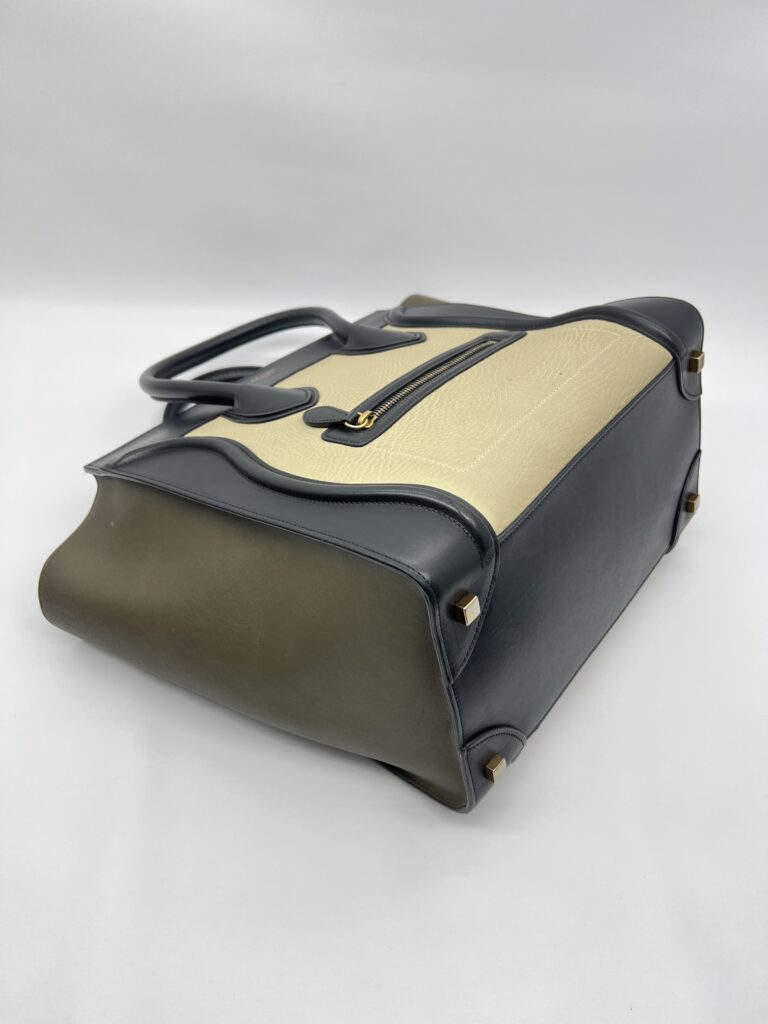 Celine Mini Luggage Multicolor Olive Black GHW