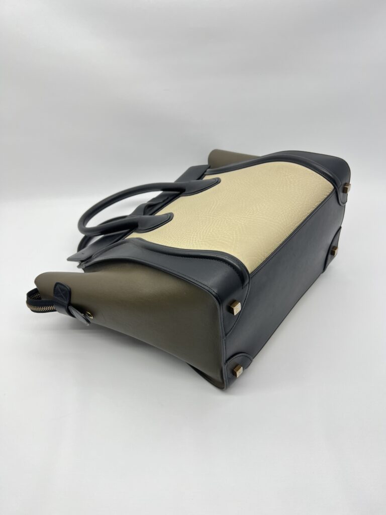 Celine Mini Luggage Multicolor Olive Black GHW