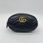 Gucci Marmont Belt Bag Black GHW